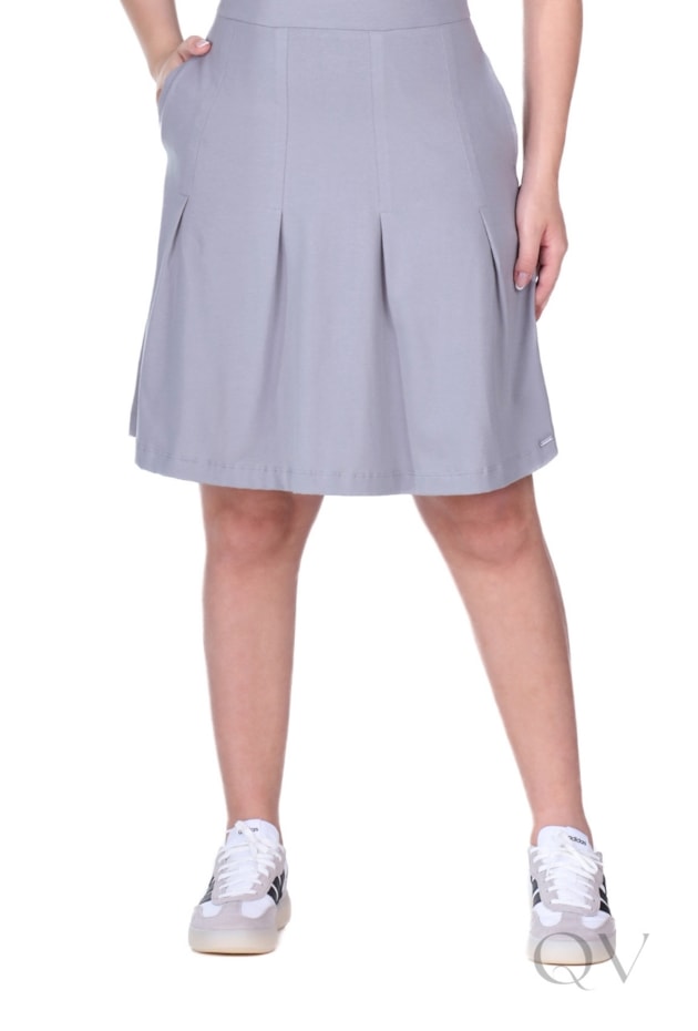 VESTIDO POLO CURTO EM MALHA COTTON CINZA - HAPUK