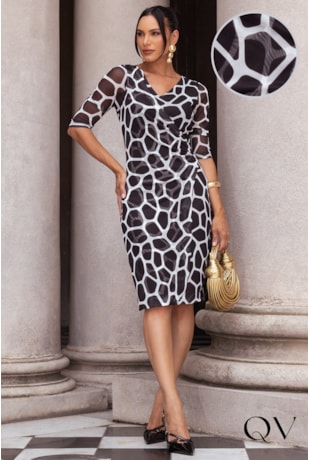 VESTIDO TRANSPASSADO ANIMAL PRINT - JANY PIM