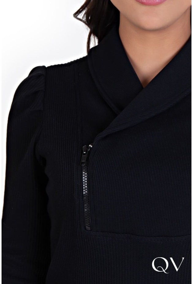 VESTIDO TRICÔ MALHA RIBANA PRETO - HAPUK VESTIDO TRICÔ MALHA RIBANA PRETO - HAPUK