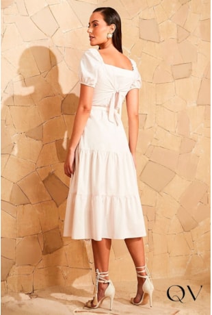 VESTIDO TRICOLINE XADREZ OFF - JANY PIM