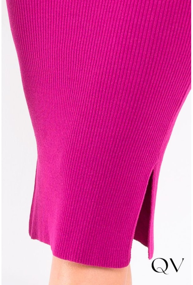 VESTIDO TUBINHO EM TRICOT PINK - LEKAZIS