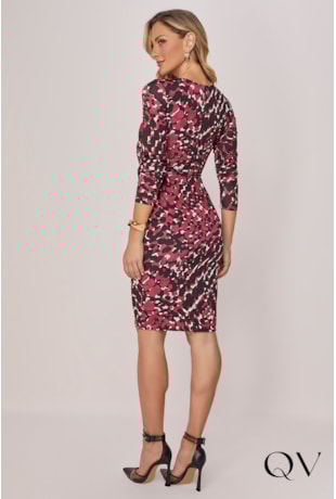 VESTIDO TUBINHO ESTAMPADO COM ZÍPER - TITANIUM JEANS VESTIDO TUBINHO ESTAMPADO COM ZÍPER - TITANIUM JEANS