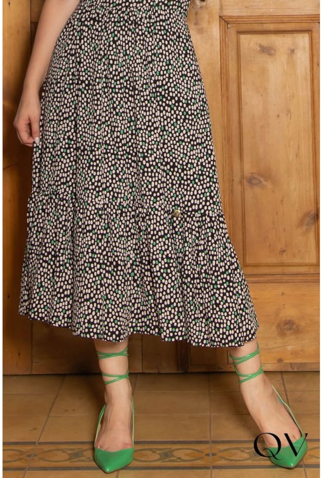 VESTIDO VISCOLINHO POÁ LASTEX NAS COSTAS PRETO - VALENTINA SIRRAH VESTIDO VISCOLINHO POÁ LASTEX NAS COSTAS PRETO - VALENTINA SIRRAH