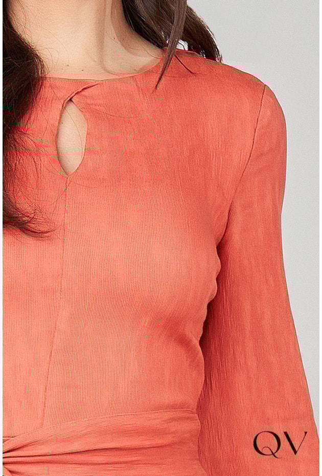 VESTIDO VISCOSE MAXI MIDI CORAL - TITANIUM JEANS VESTIDO VISCOSE MAXI MIDI CORAL - TITANIUM JEANS