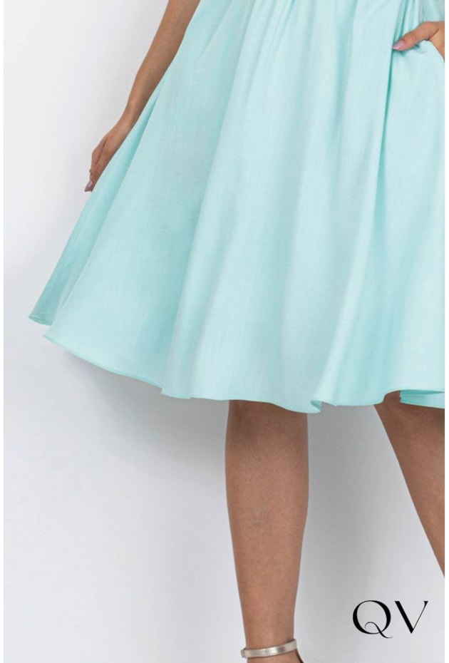 VESTIDO VISCOSE VAZADOS VERDE - VIA TOLENTINO VESTIDO VISCOSE VAZADOS VERDE - VIA TOLENTINO